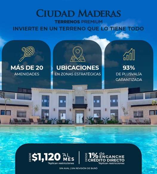 casas y terrenos con club de amenidades